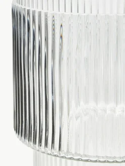Glazen vaas Lija met geribbeld oppervlak, H 30 cm^Westwing Collection Best