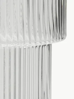 Glazen vaas Lija met geribbeld oppervlak, H 30 cm^Westwing Collection Best