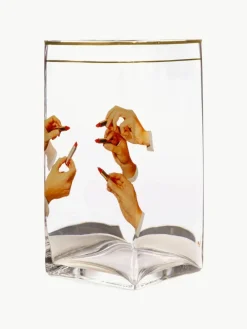 Glazen vaas , H 30 cm^SELETTI Sale