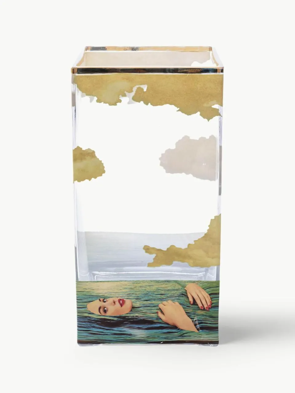 Glazen vaas , H 30 cm^SELETTI Discount
