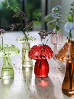 Glazen vazen Mushroom, set van 5^&k Amsterdam Outlet