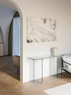 Glazen wandtafel Anouk^Westwing Collection Fashion