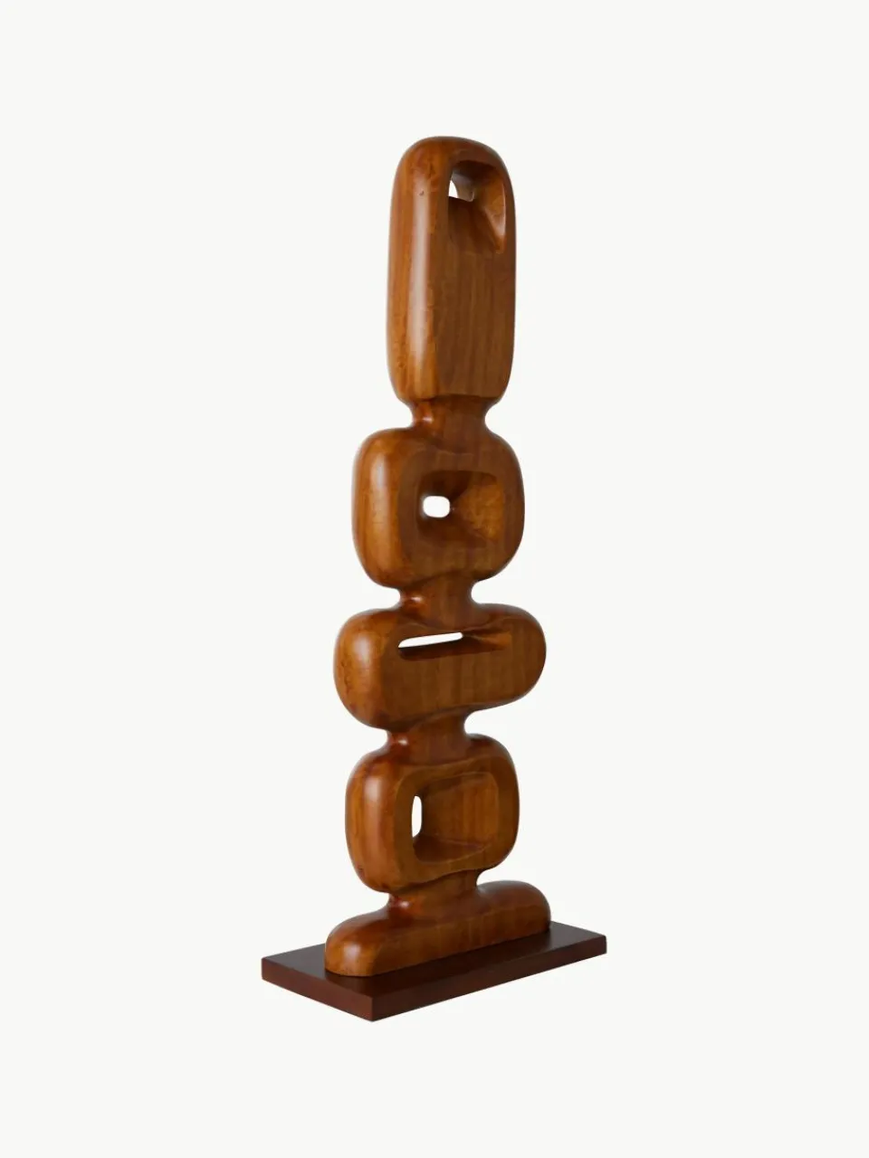 Groot decoratief object Ornament van teakhout, handgemaakt^HKLIVING Hot