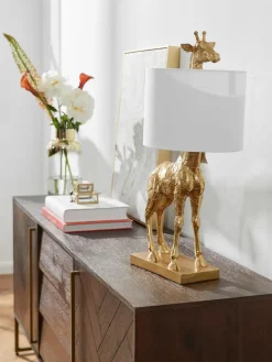 Grote design tafellamp Epigaea met linnen kap^Bloomingville Online