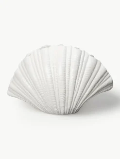 Grote design vaas Shell in schelp vorm, H 21 cm^Byon Best