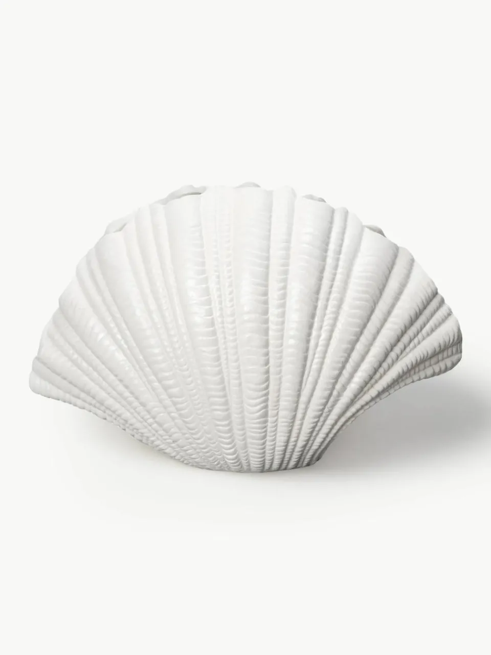 Grote design vaas Shell in schelp vorm, H 21 cm^Byon Best