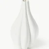 Grote 3D-geprinte Melody vaas van porselein, H 40 cm^Westwing Collection Clearance