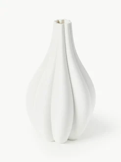 Grote 3D-geprinte Melody vaas van porselein, H 40 cm^Westwing Collection Clearance