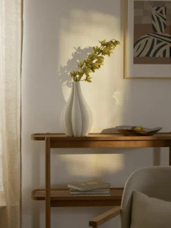Grote 3D-geprinte Melody vaas van porselein, H 40 cm^Westwing Collection Clearance