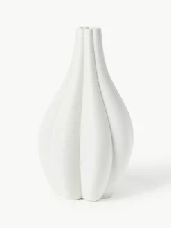 Grote 3D-geprinte Melody vaas van porselein, H 40 cm^Westwing Collection Clearance