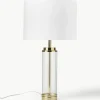 Grote glamoureuze tafellamp Gabor met glazen voet^Westwing Collection Best