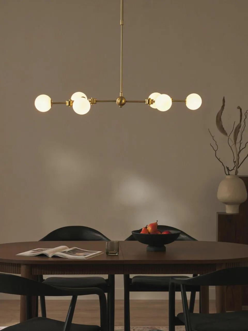 Grote hanglamp Aurelia van opaalglas^Westwing Collection Online
