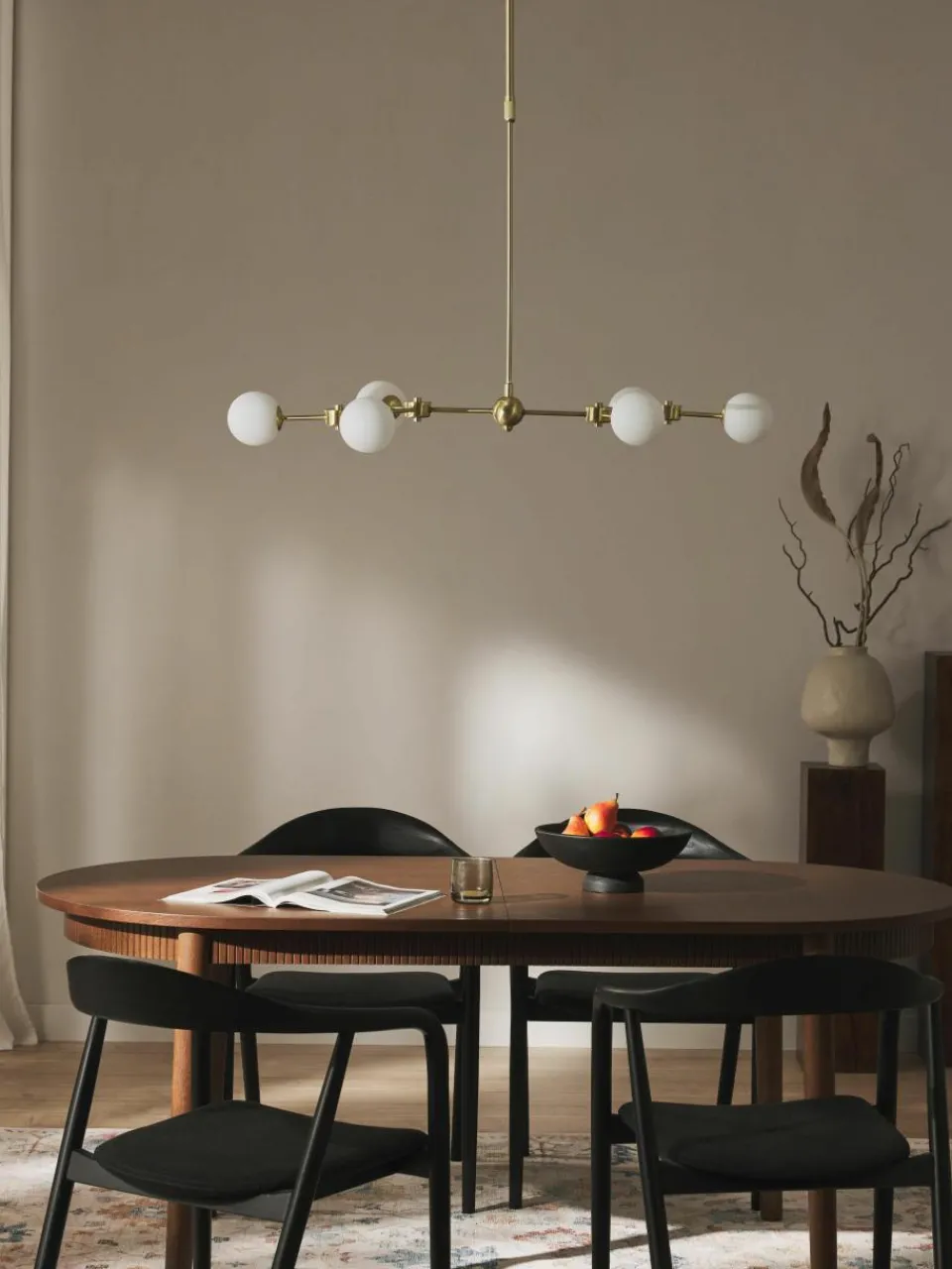 Grote hanglamp Aurelia van opaalglas^Westwing Collection Online