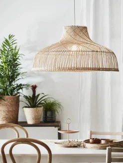 Grote hanglamp Braid van rotan^Markslöjd Fashion