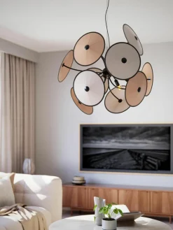 Grote hanglamp Cappello uit zijde^By Rydens Clearance