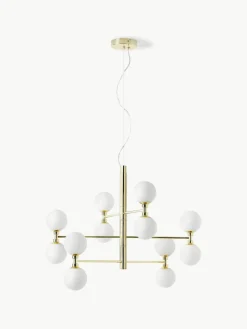 Grote hanglamp Grover met opaal glazen bollen^Westwing Collection Fashion