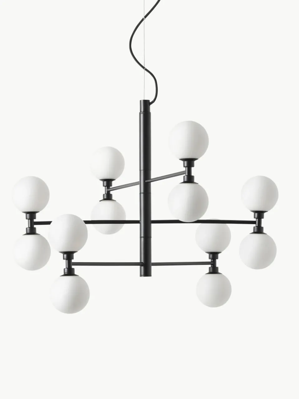 Grote hanglamp Grover met opaal glazen bollen^Westwing Collection Hot