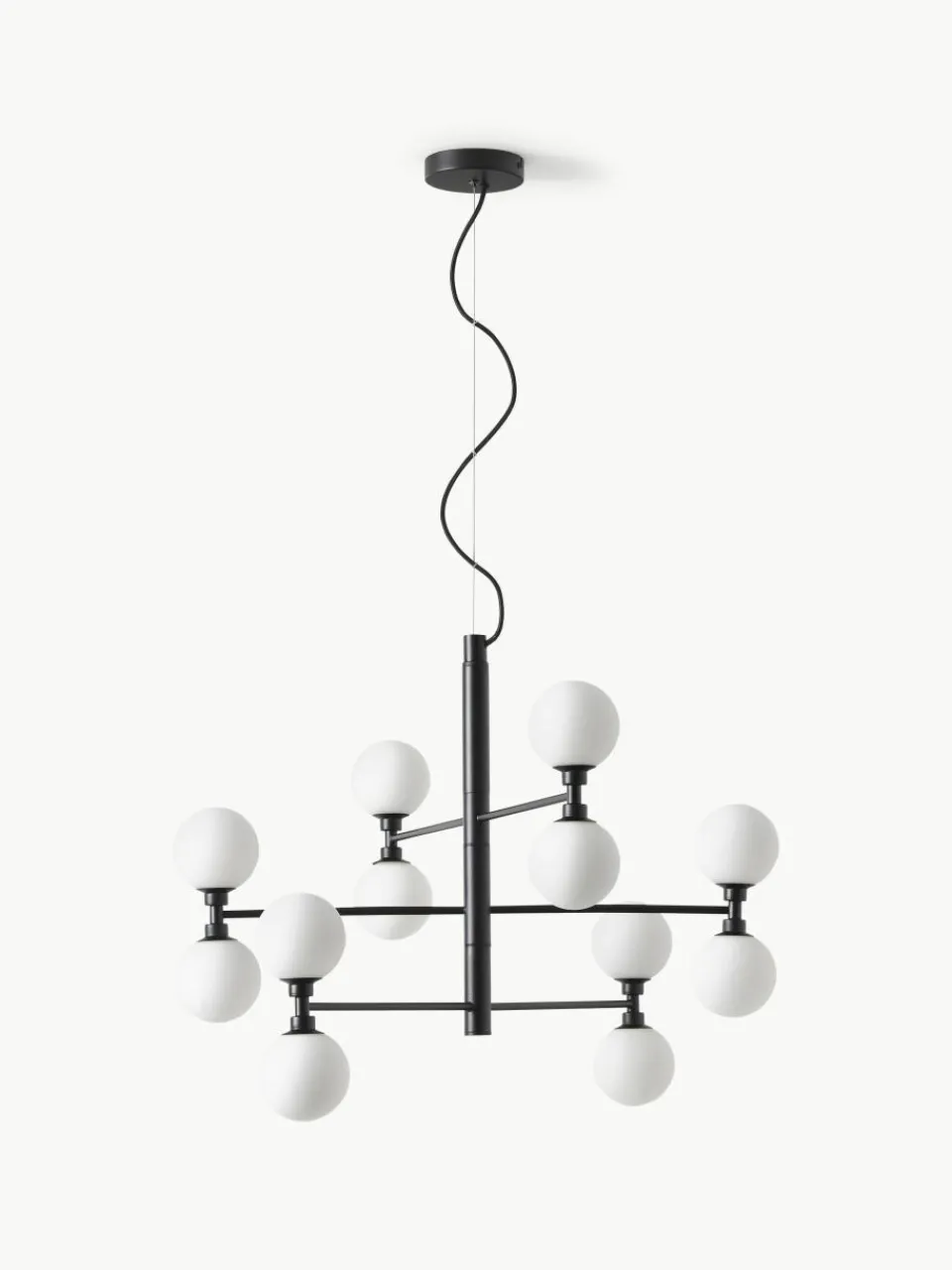 Grote hanglamp Grover met opaal glazen bollen^Westwing Collection Hot