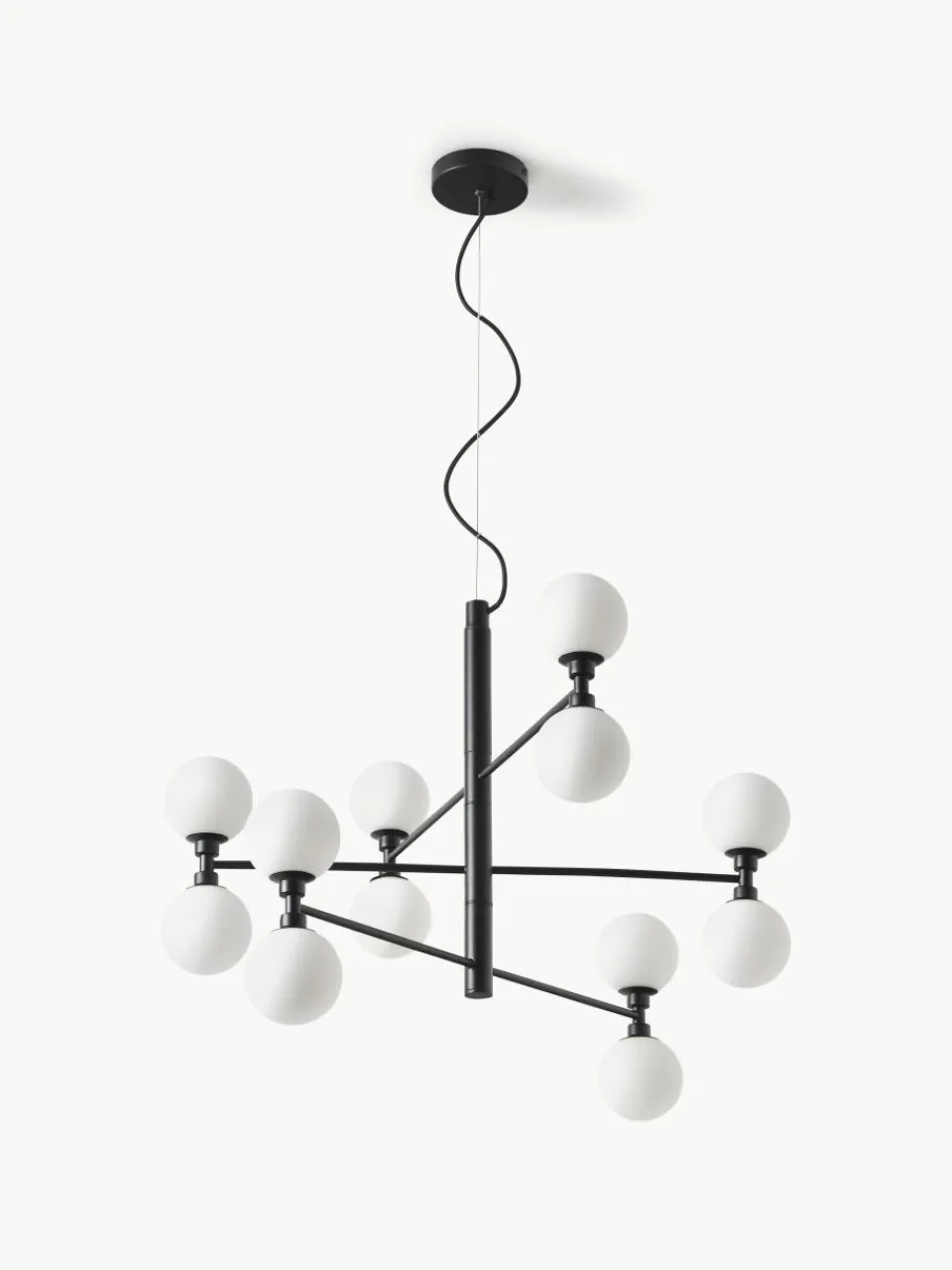 Grote hanglamp Grover met opaal glazen bollen^Westwing Collection Hot