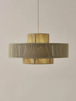Grote hanglamp Lace uit linnendraden^Westwing Collection Online