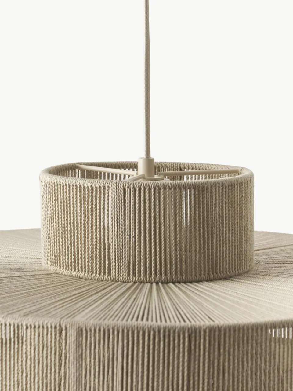 Grote hanglamp Lace uit linnendraden^Westwing Collection Online