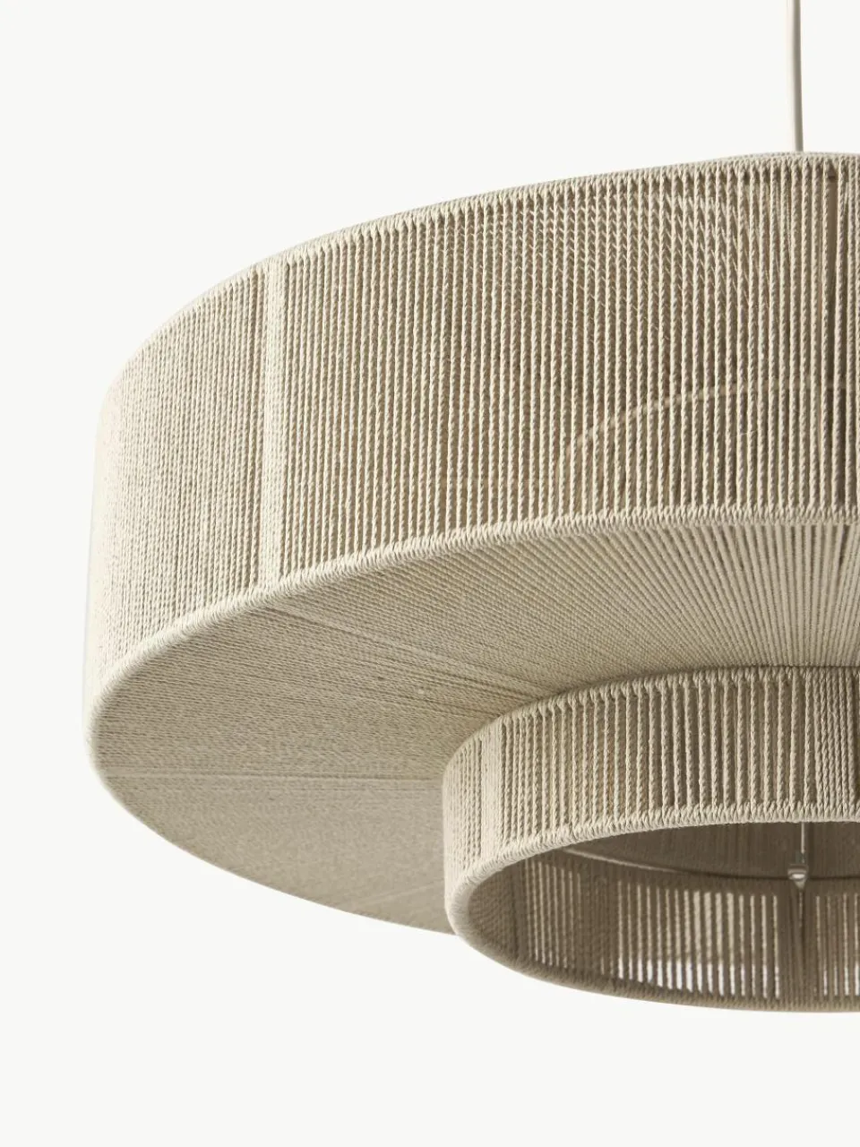 Grote hanglamp Lace uit linnendraden^Westwing Collection Online