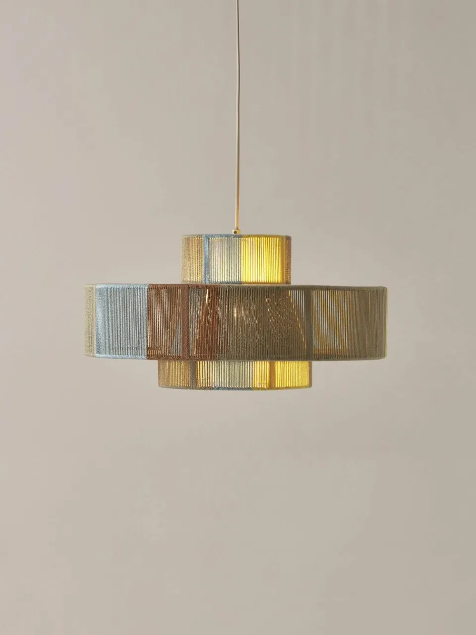 Grote hanglamp Lace uit linnendraden^Westwing Collection Best