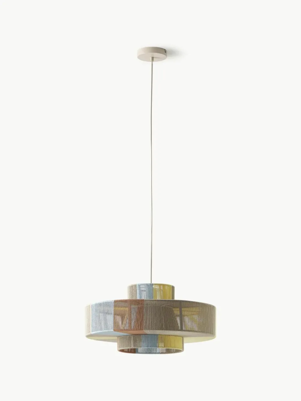 Grote hanglamp Lace uit linnendraden^Westwing Collection Best