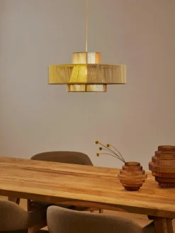 Grote hanglamp Lace uit linnendraden^Westwing Collection Best