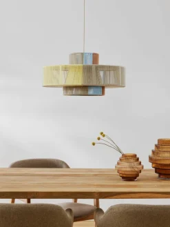 Grote hanglamp Lace uit linnendraden^Westwing Collection Best