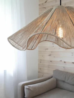 Grote hanglamp Nami van jute^Markslöjd Best