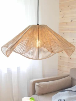Grote hanglamp Nami van jute^Markslöjd Best