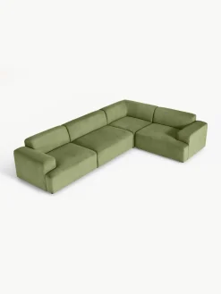 Grote hoekbank Melva (4-zits) van corduroy^Westwing Collection Clearance