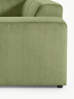 Grote hoekbank Melva (4-zits) van corduroy^Westwing Collection Clearance