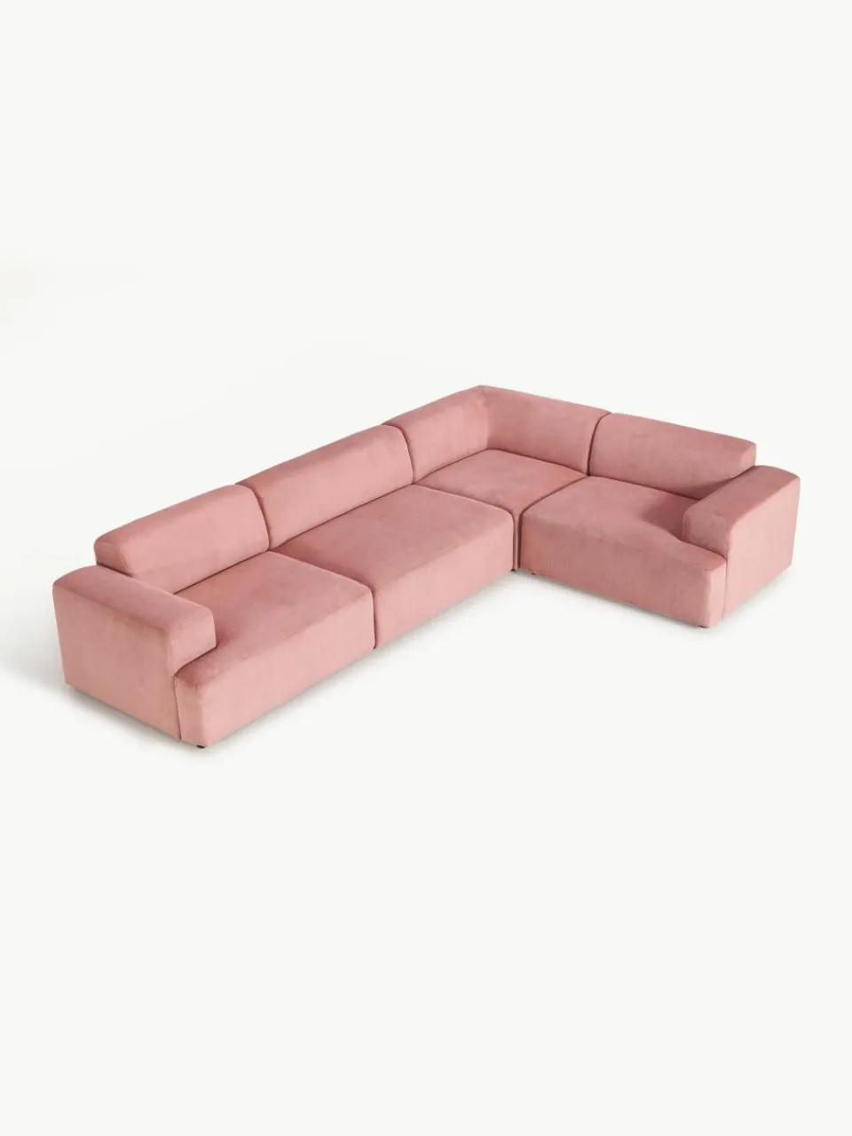 Grote hoekbank Melva (4-zits) van corduroy^Westwing Collection Outlet