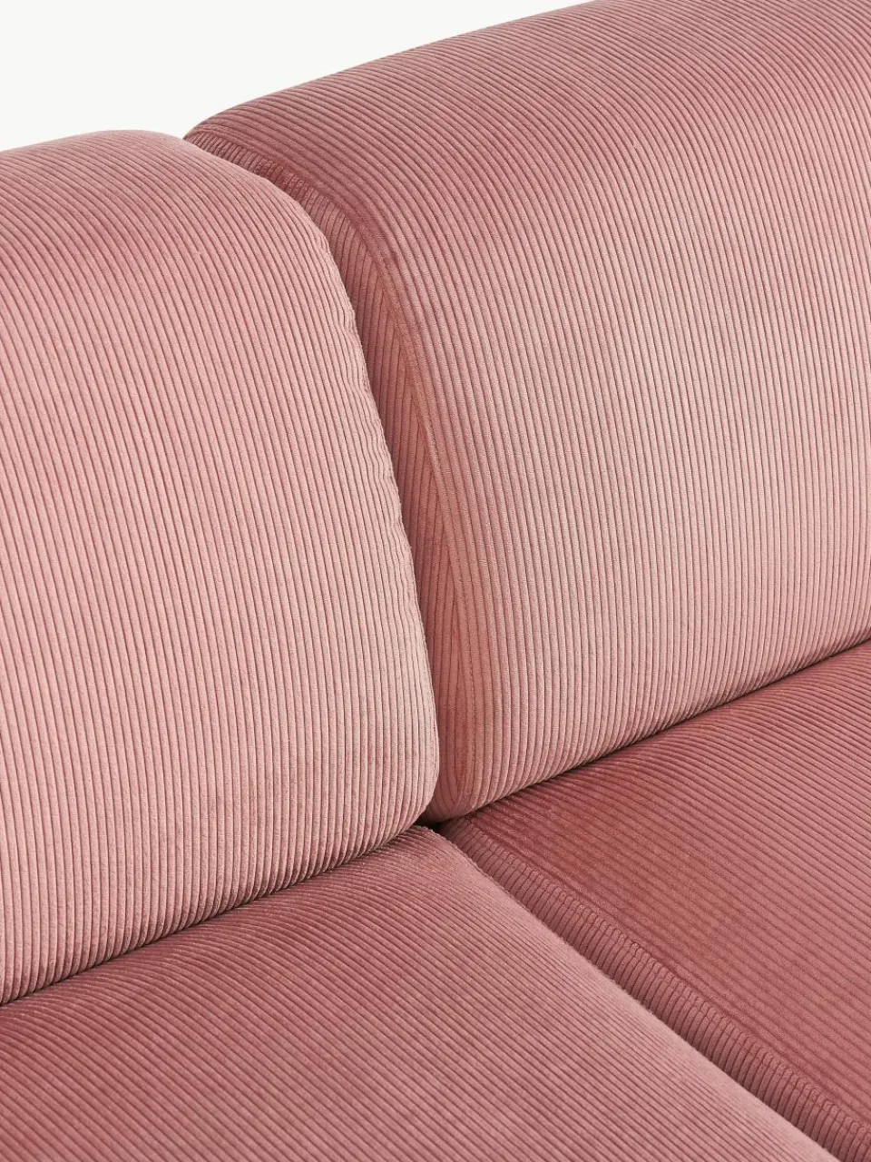 Grote hoekbank Melva (4-zits) van corduroy^Westwing Collection Outlet