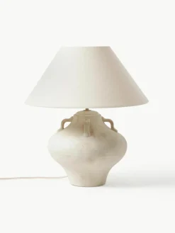 Grote keramische tafellamp Taytum^Westwing Collection New