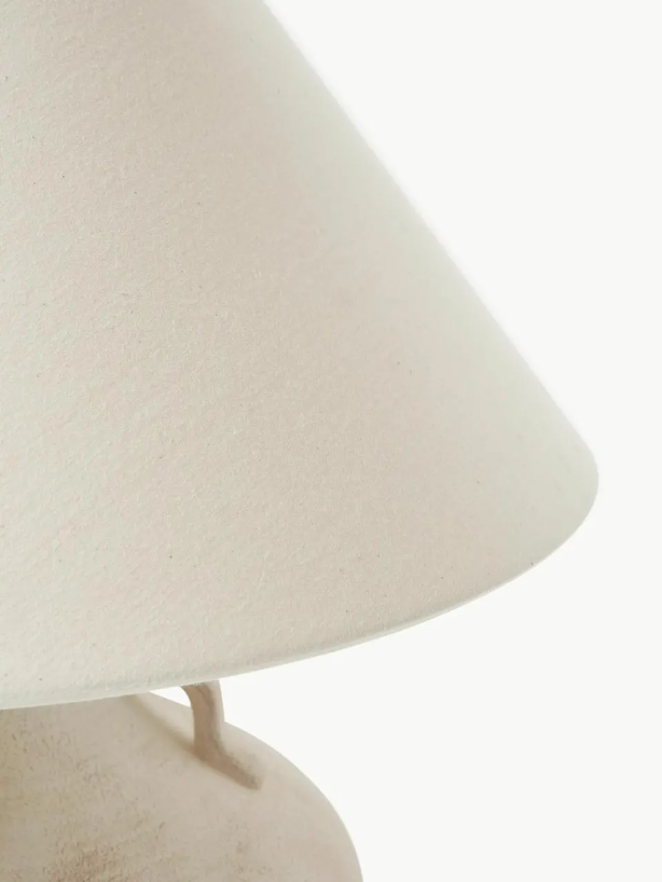 Grote keramische tafellamp Taytum^Westwing Collection New
