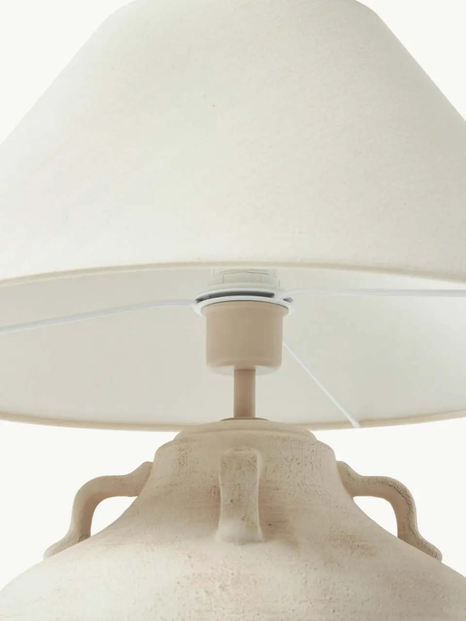 Grote keramische tafellamp Taytum^Westwing Collection New