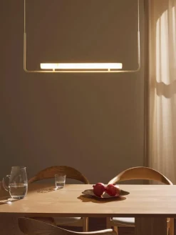 Grote LED hanglamp Alena van albast^Westwing Collection Hot