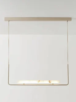 Grote LED hanglamp Alena van albast^Westwing Collection Hot