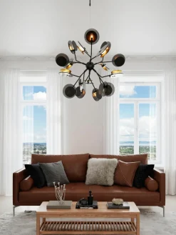 Grote LED hanglamp Turno met diffusorschijven^By Rydens Outlet