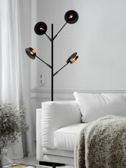 Grote LED vloerlamp Turno met diffusorschijven^By Rydens Outlet