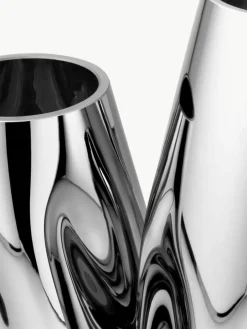 Grote mondgeblazen glazen vaas Mirror, H 35 cm^Westwing Collection Best