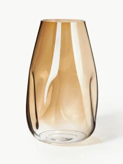 Grote mondgeblazen glazen vaas Luster, H 35 cm^Westwing Collection Fashion