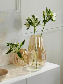 Grote mondgeblazen glazen vaas Luster, H 35 cm^Westwing Collection Fashion