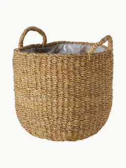 Grote plantenmandenset Sophy met binnenfolie, set van 3^Westwing Outlet