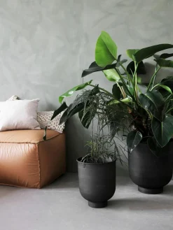 Grote plantenpotten Vig van metaal, set van 2^House Doctor Sale