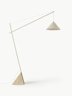 Grote Reyna leeslamp met travertin voet^Westwing Collection Sale