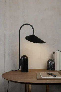 Grote tafellamp Arum met marmeren voet, verstelbaar^ferm LIVING Best